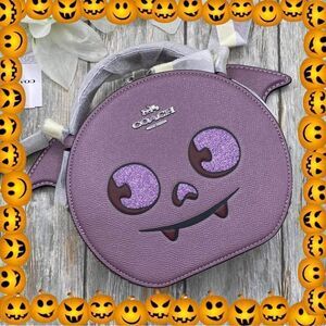 Canteen Crossbody Bag With Halloween Bat Print Purse